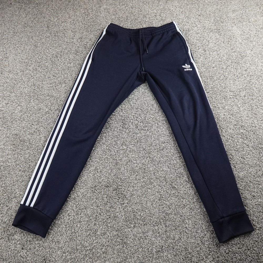 Adidas Pants Mens M Blue Trefoil Firebird Track‎ Drawstring Jogger Sweatpants